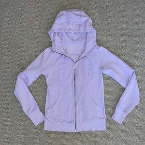 RARE lilac scuba hoodie full zip